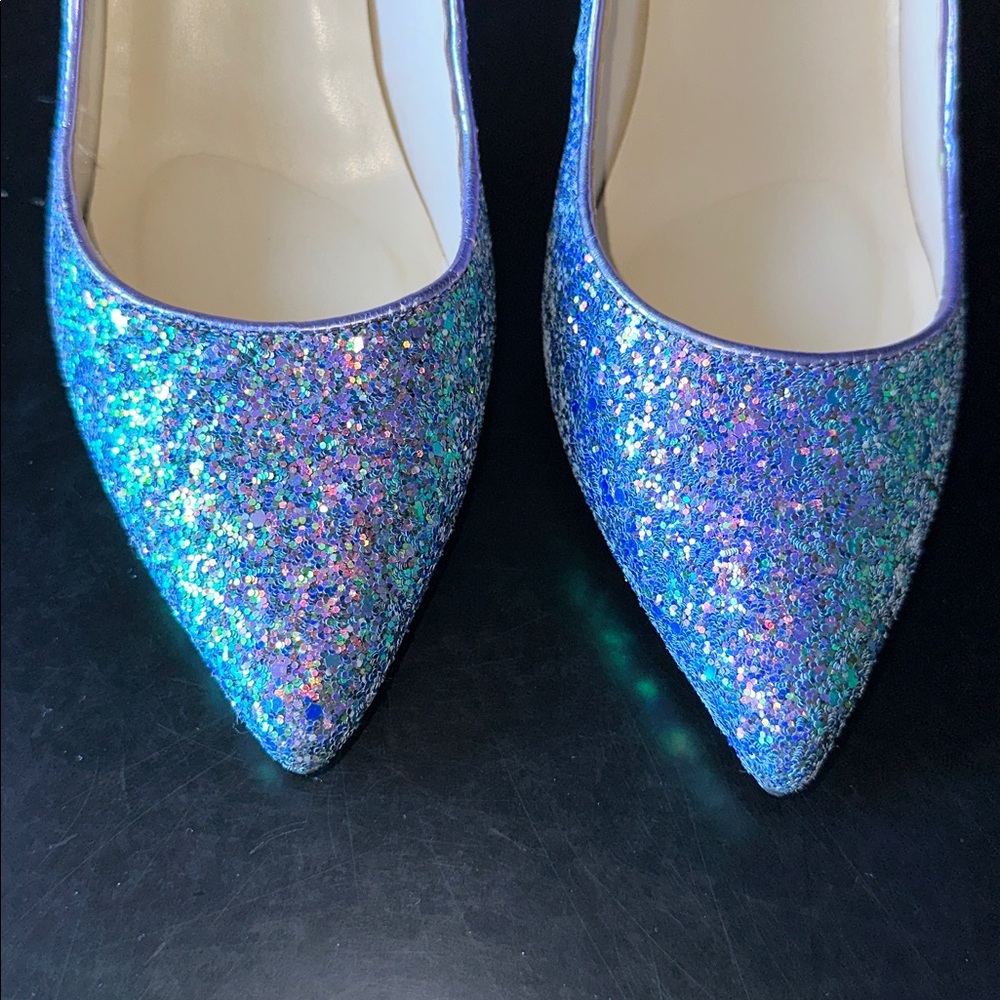 NINE WEST Glittering Blue & Purple Heels - Picture 4 of 12
